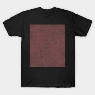 Brick red and steel grey T-Shirt